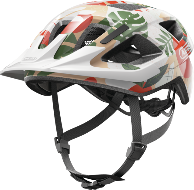 Kask rowerowy Abus Aduro 3.0 LED Orange Palm Rozmiar L: 58-62 cm