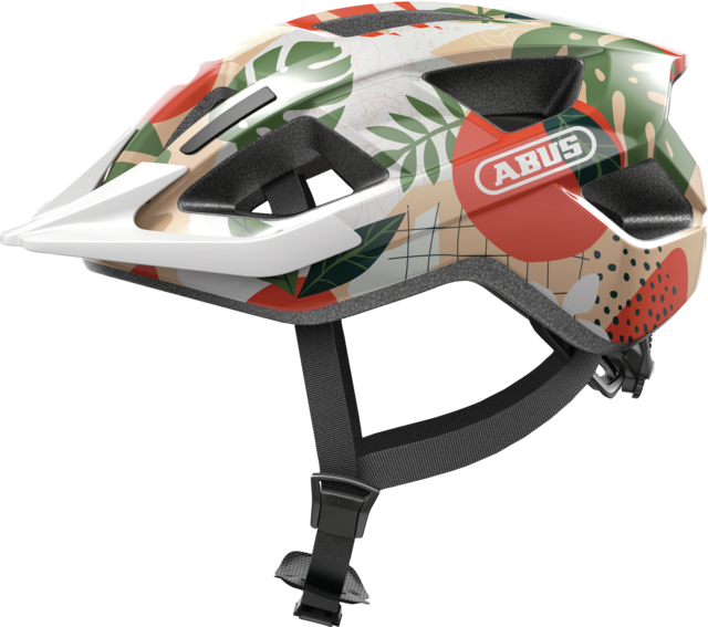 Kask rowerowy Abus Aduro 3.0 LED Orange Palm Rozmiar L: 58-62 cm