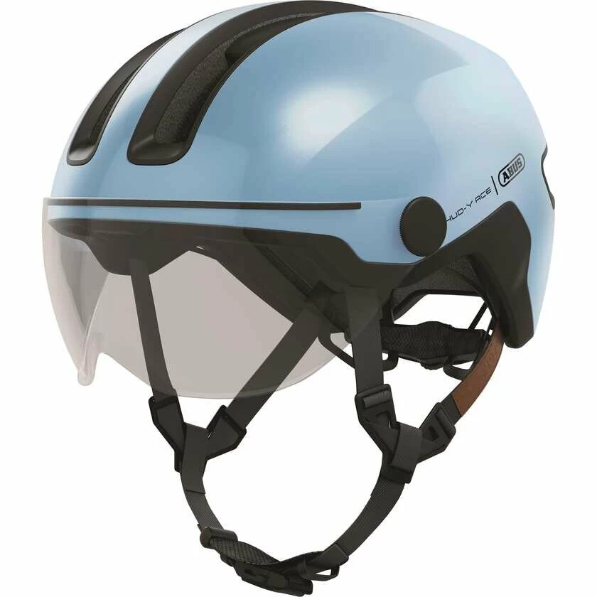 Kask rowerowy Abus HUD-Y ACE Iced Blue