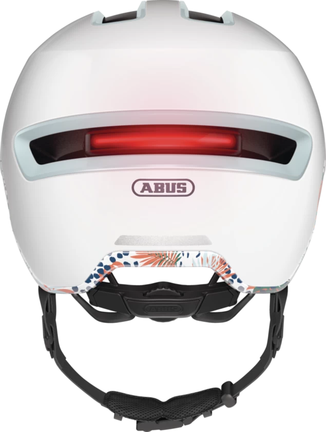 Kask rowerowy ABUS HUD-Y Flower White
