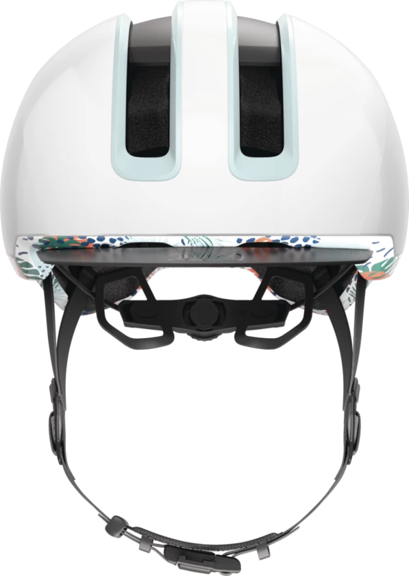 Kask rowerowy ABUS HUD-Y Flower White