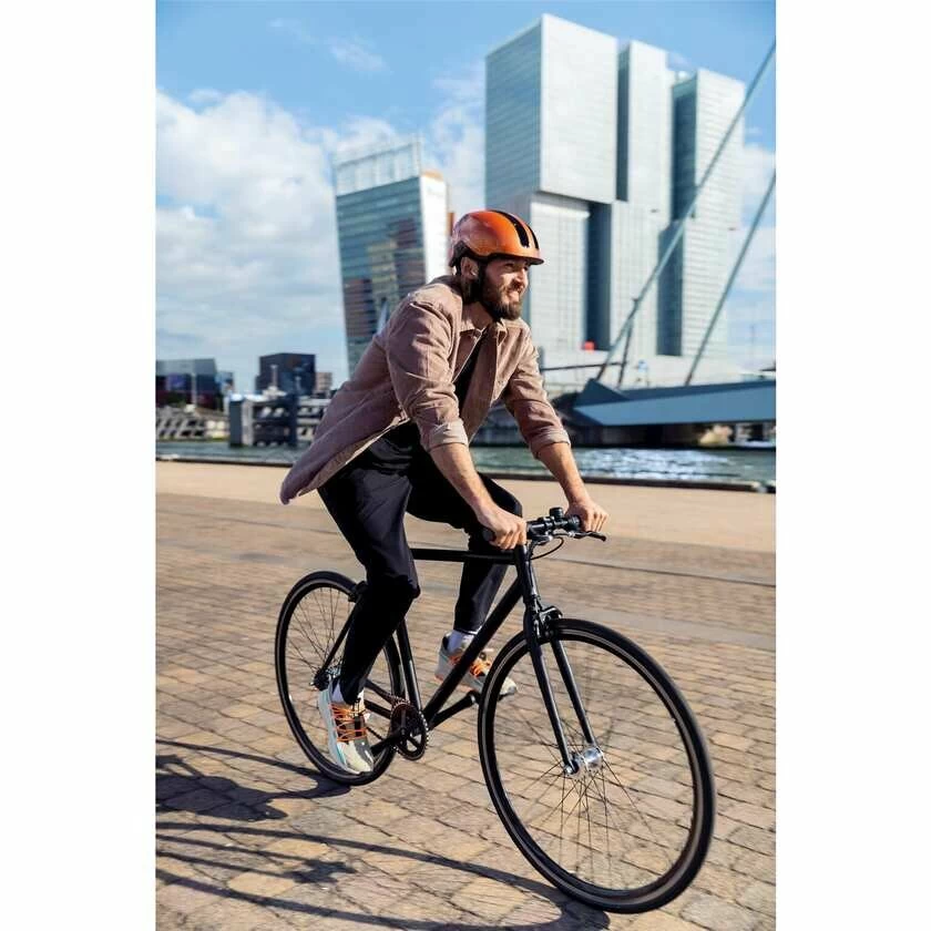 Kask rowerowy Abus HUD-Y Goldfish Orange
