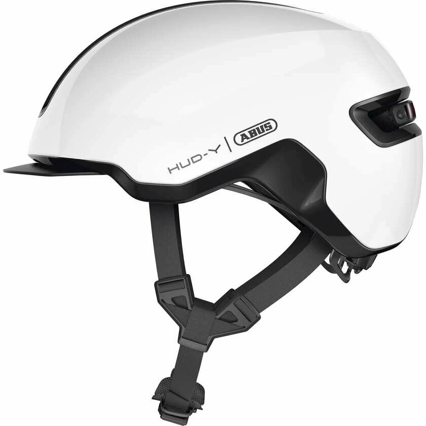 Kask rowerowy Abus HUD-Y Shiny White