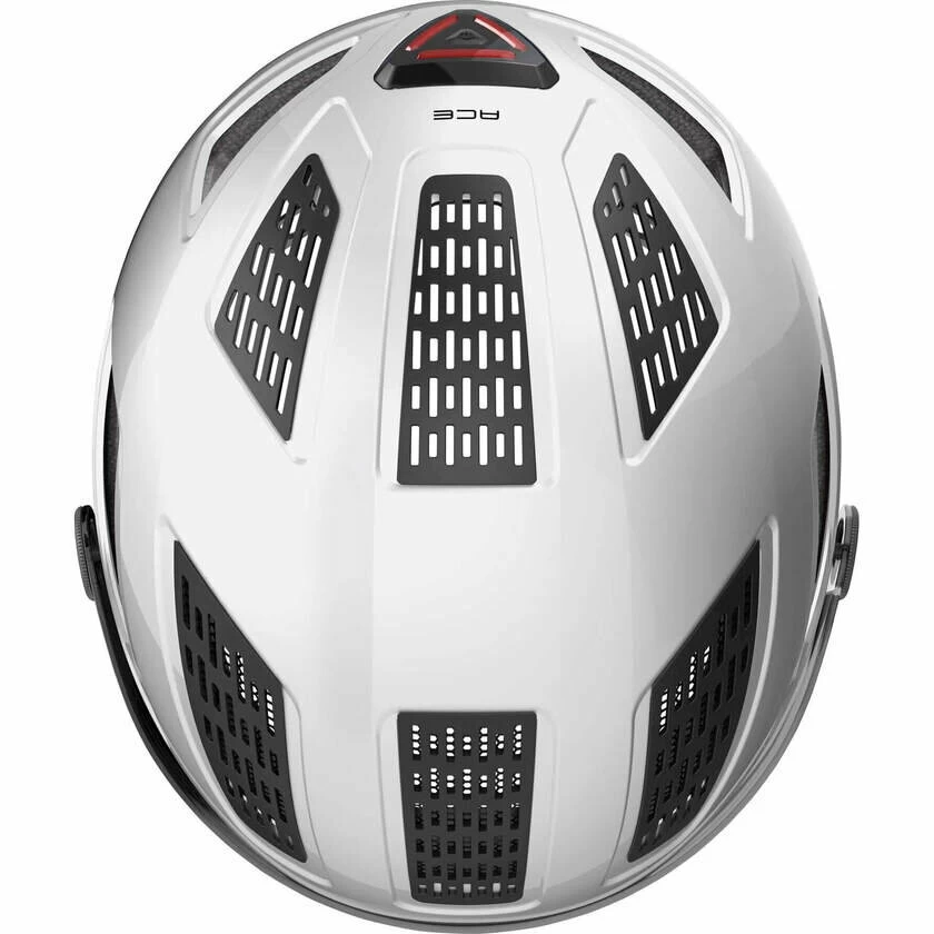 Kask rowerowy ABUS Hyban 2.0 Ace Polar White