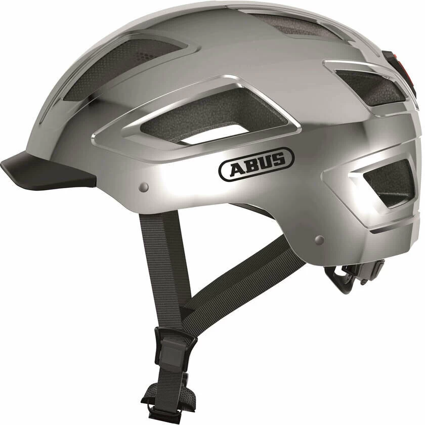 Kask rowerowy ABUS Hyban 2.0 Chrome Silver 