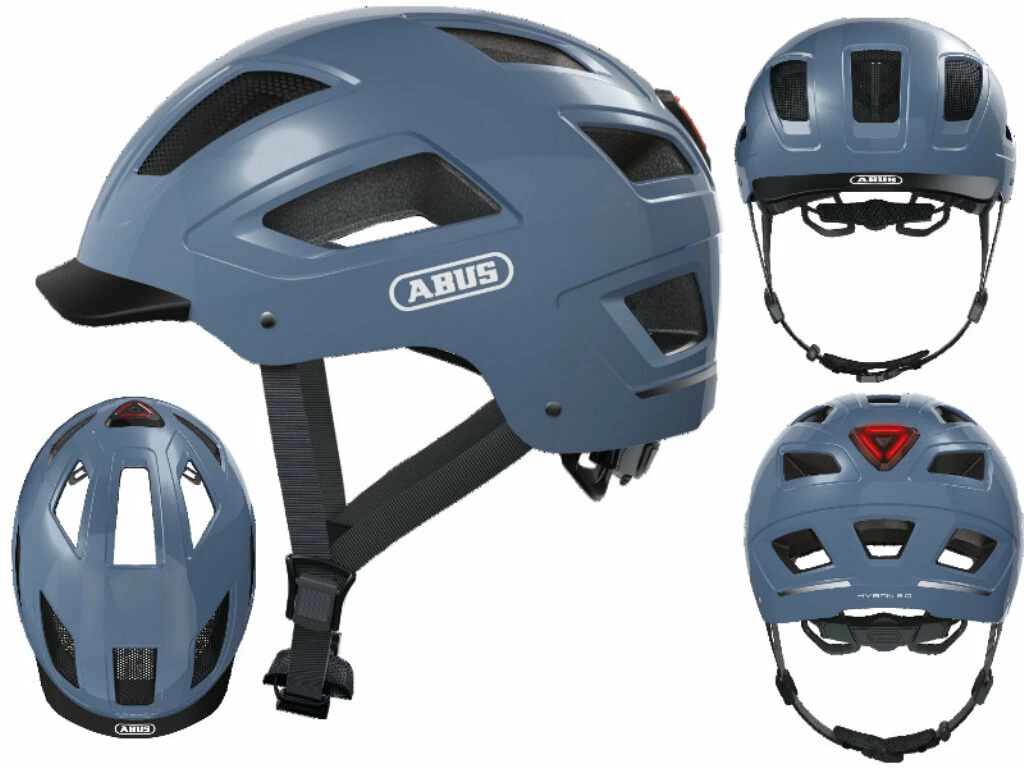 Kask rowerowy ABUS Hyban 2.0 Glacier Blue Rozmiar L 56-61 cm