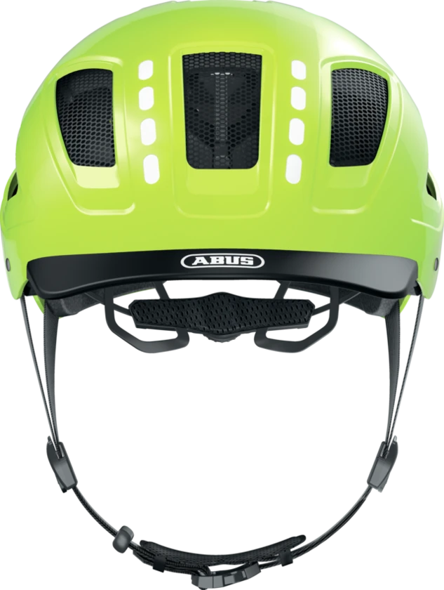Kask rowerowy Abus Hyban 2.0 LED Signal Yellow Shiny