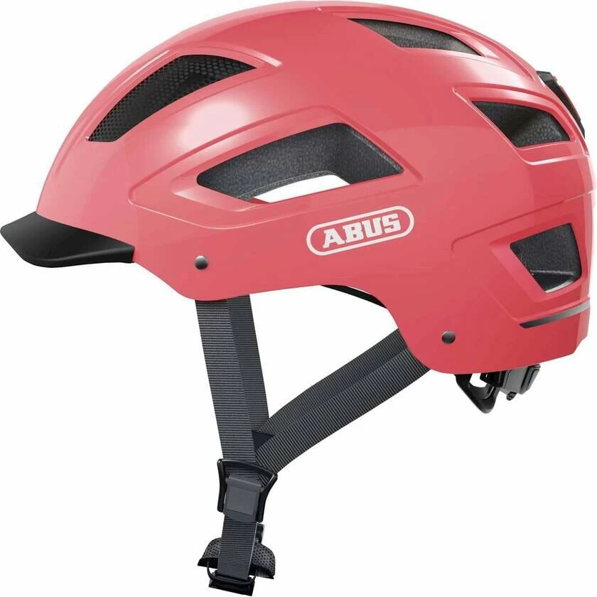 Kask rowerowy ABUS Hyban 2.0 Living Coral Rozmiar M 52-58 cm