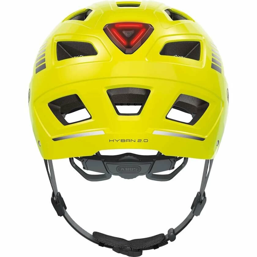 Kask rowerowy ABUS Hyban 2.0 Signal Yellow Rozmiar L 56-61 cm