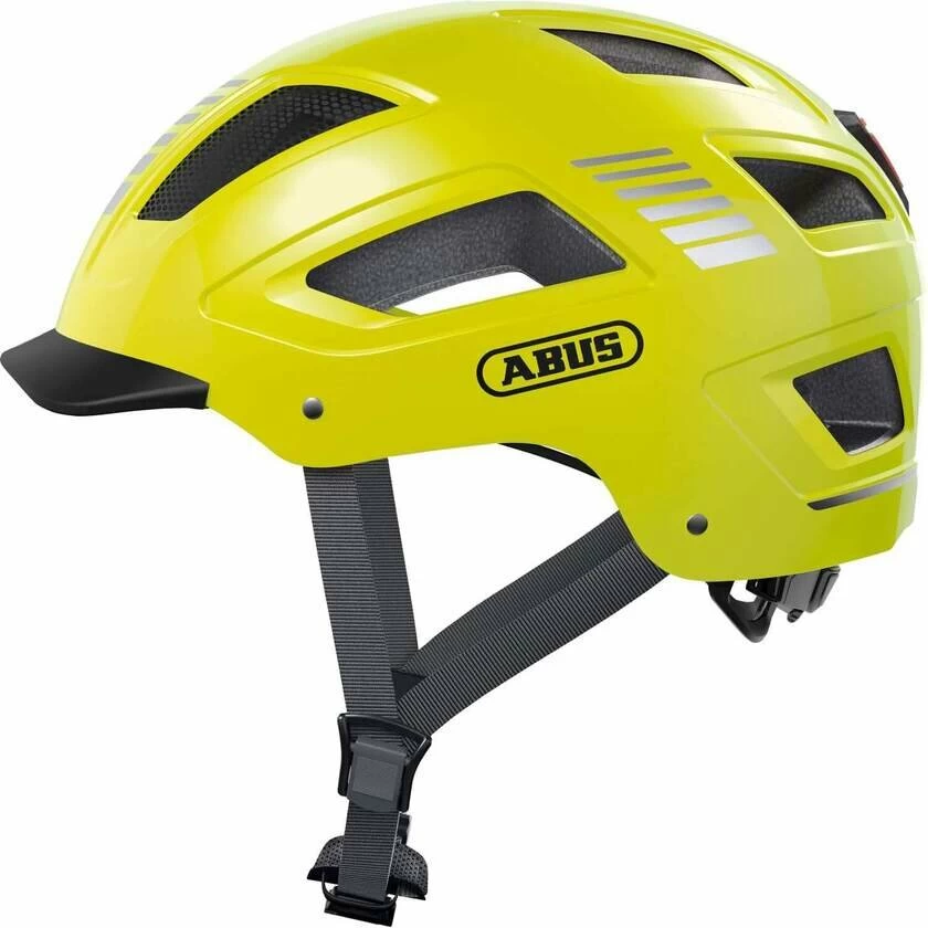 Kask rowerowy ABUS Hyban 2.0 Signal Yellow Rozmiar L 56-61 cm