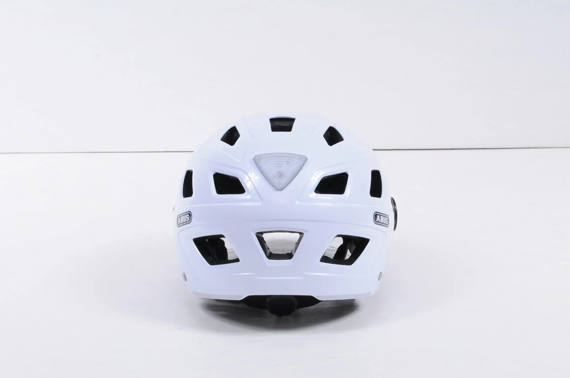 Kask rowerowy ABUS Hyban+ - biały / przezroczysty