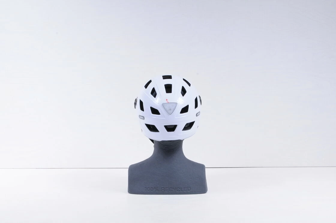 Kask rowerowy ABUS Hyban+ - biały / przezroczysty