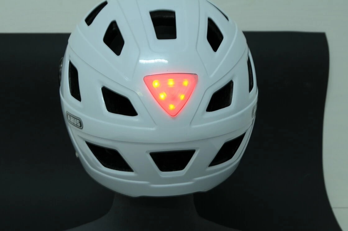 Kask rowerowy ABUS Hyban+ - biały / przezroczysty