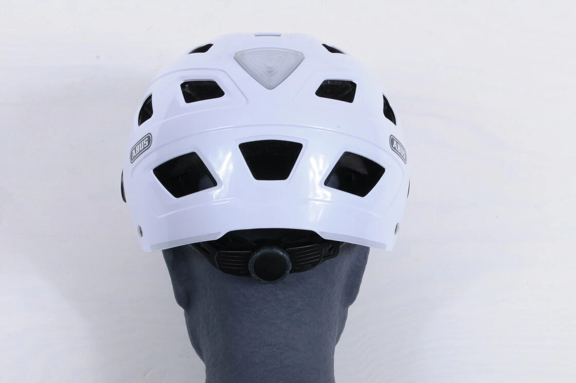 Kask rowerowy ABUS Hyban+ - biały / przezroczysty