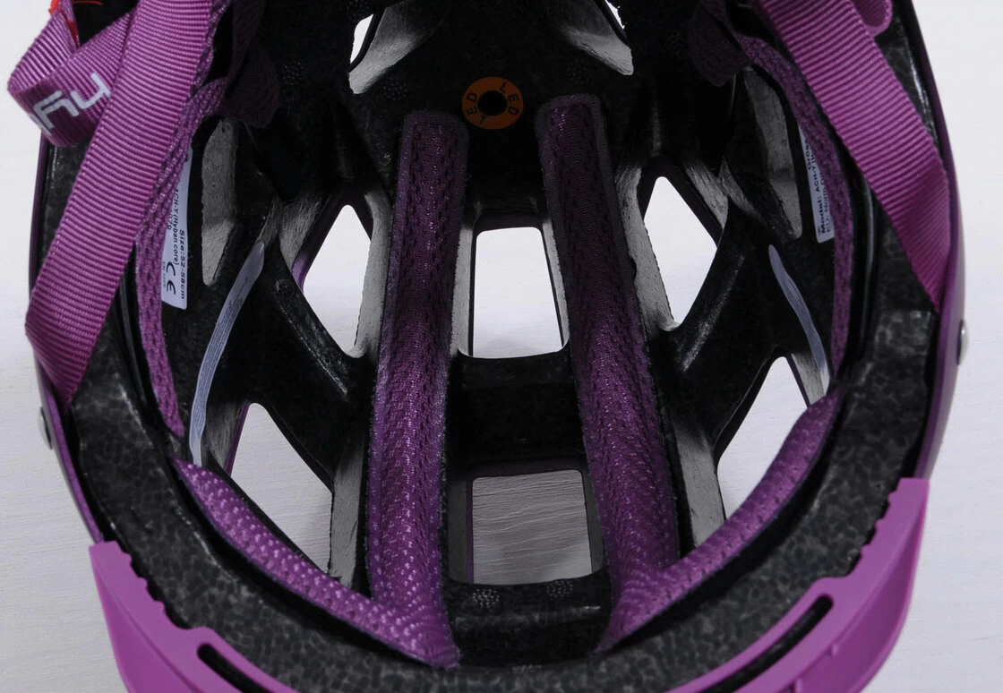 Kask rowerowy ABUS Hyban Core, fioletowy