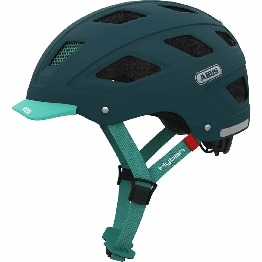 Kask rowerowy ABUS Hyban Core, zielony Rozmiar M: 52-58 cm