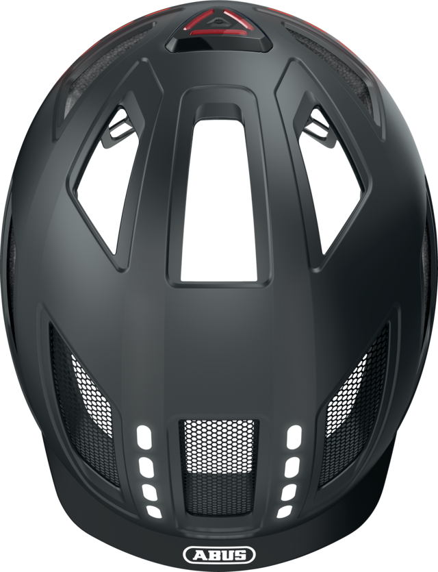 Kask rowerowy Abus Hyben 2.0 LED Signal Black Matt