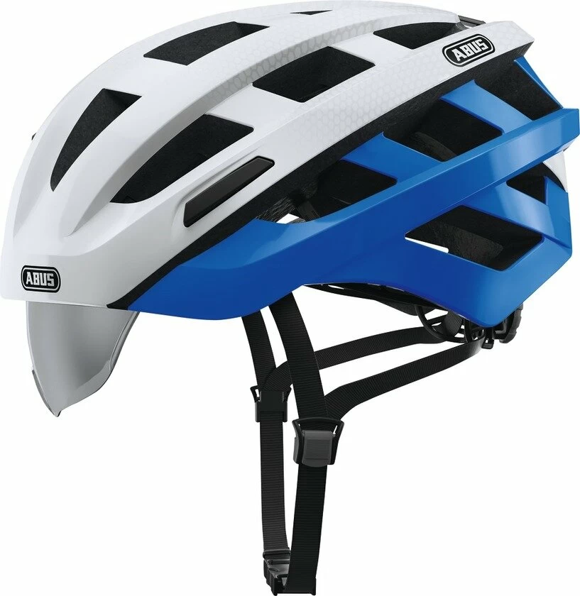 Kask rowerowy Abus In-Vizz Ascent, biały / niebieski