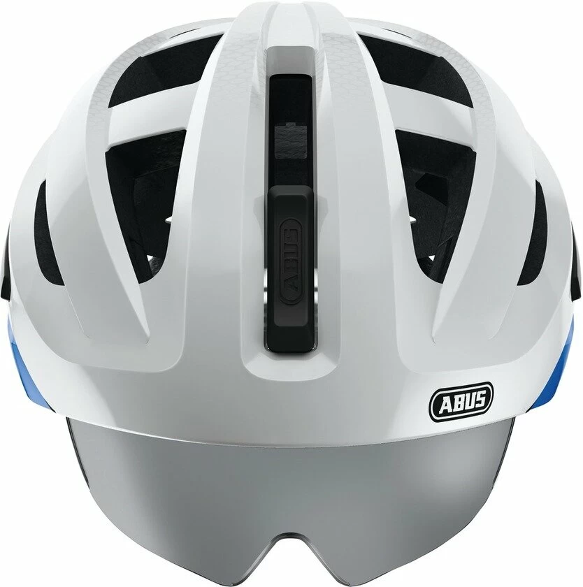 Kask rowerowy Abus In-Vizz Ascent, biały / niebieski