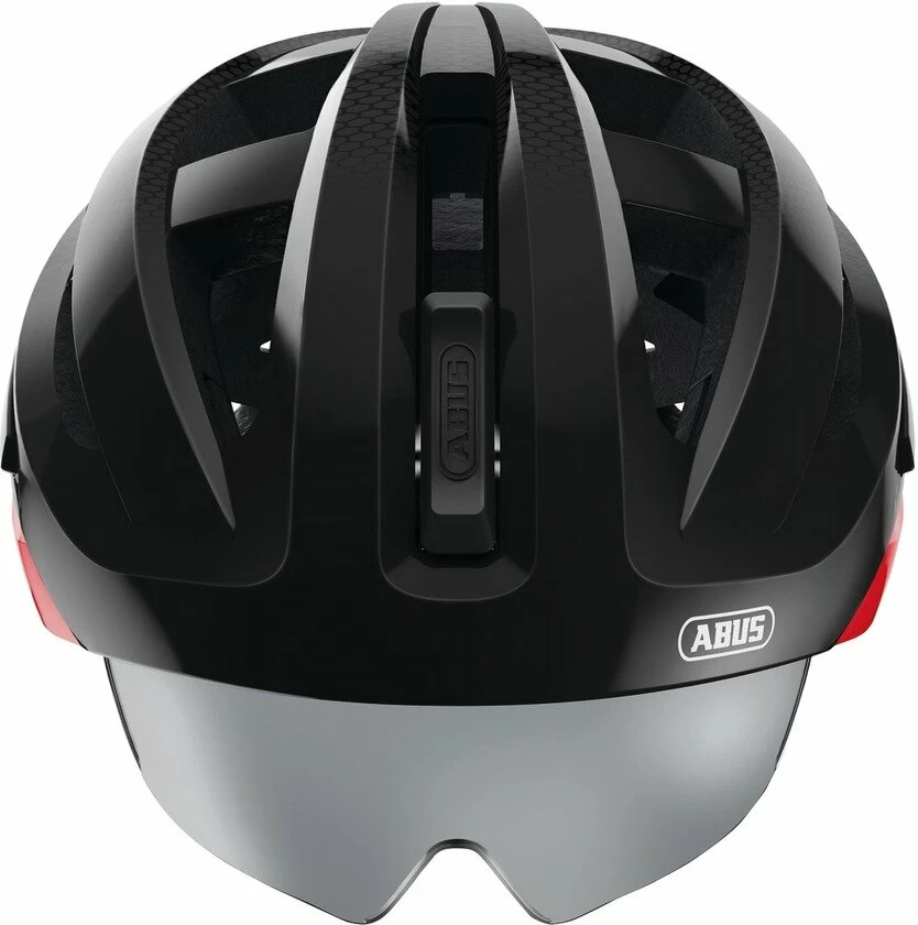 Kask rowerowy Abus In-Vizz Ascent, czarny / czerwony