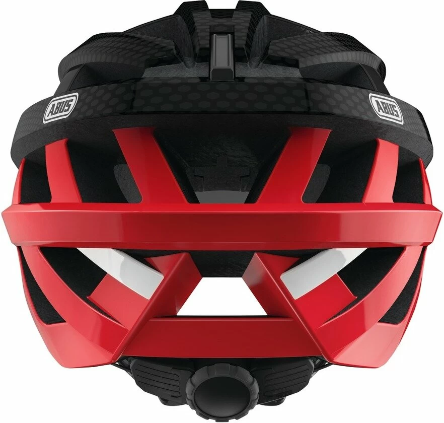 Kask rowerowy Abus In-Vizz Ascent, czarny / czerwony Rozmiar M