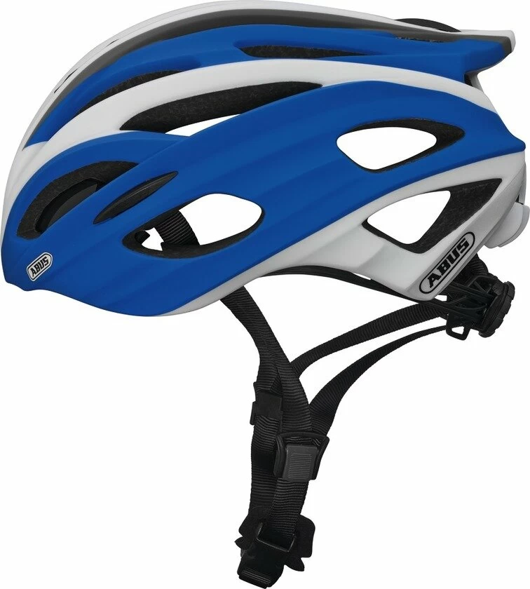 Kask rowerowy Abus In-Vizz, niebieski / biały Rozmiar M