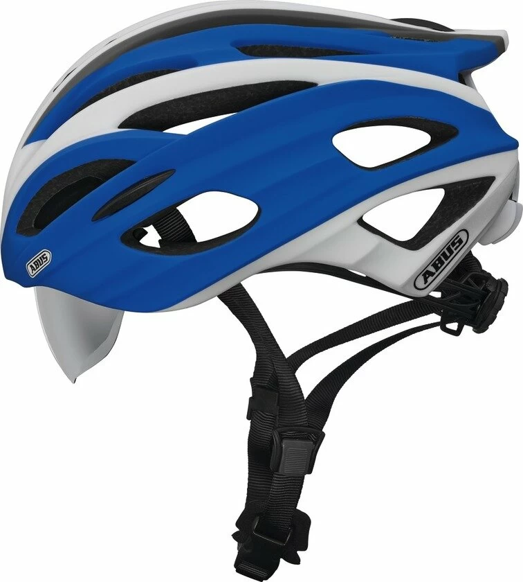 Kask rowerowy Abus In-Vizz, niebieski / biały Rozmiar M