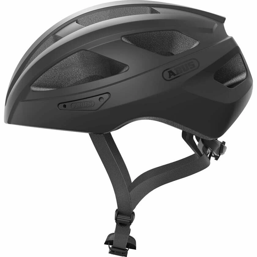 Kask rowerowy Abus Macator - czarny (Velvet Black) Rozmiar L – 58-62 cm