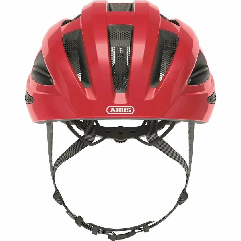 Kask rowerowy Abus Macator - czerwony Rozmiar L – 58-62 cm