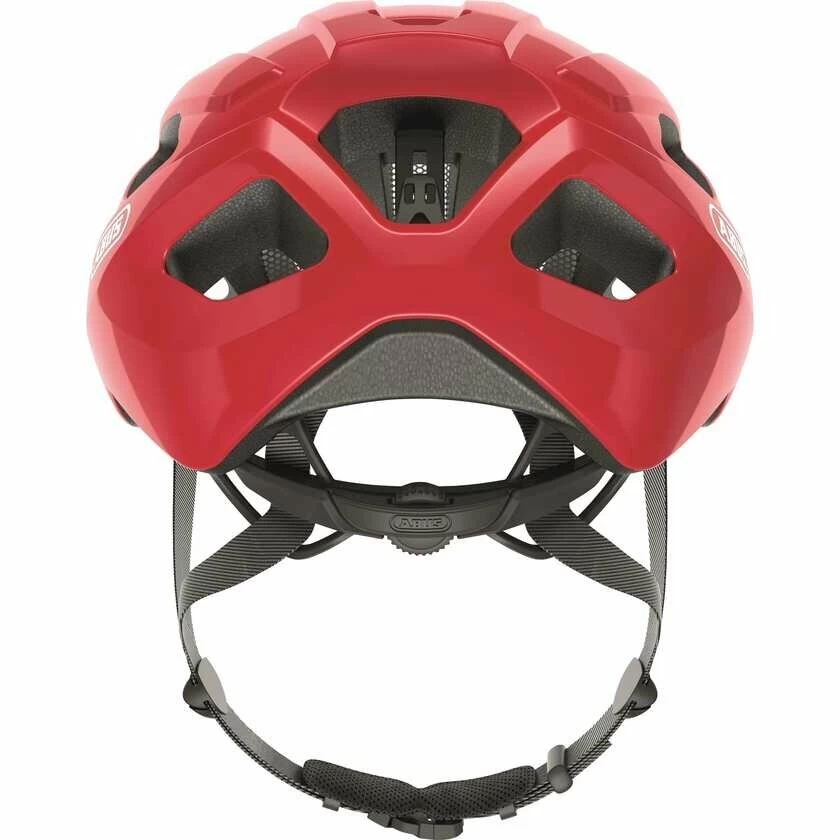 Kask rowerowy Abus Macator - czerwony Rozmiar L – 58-62 cm