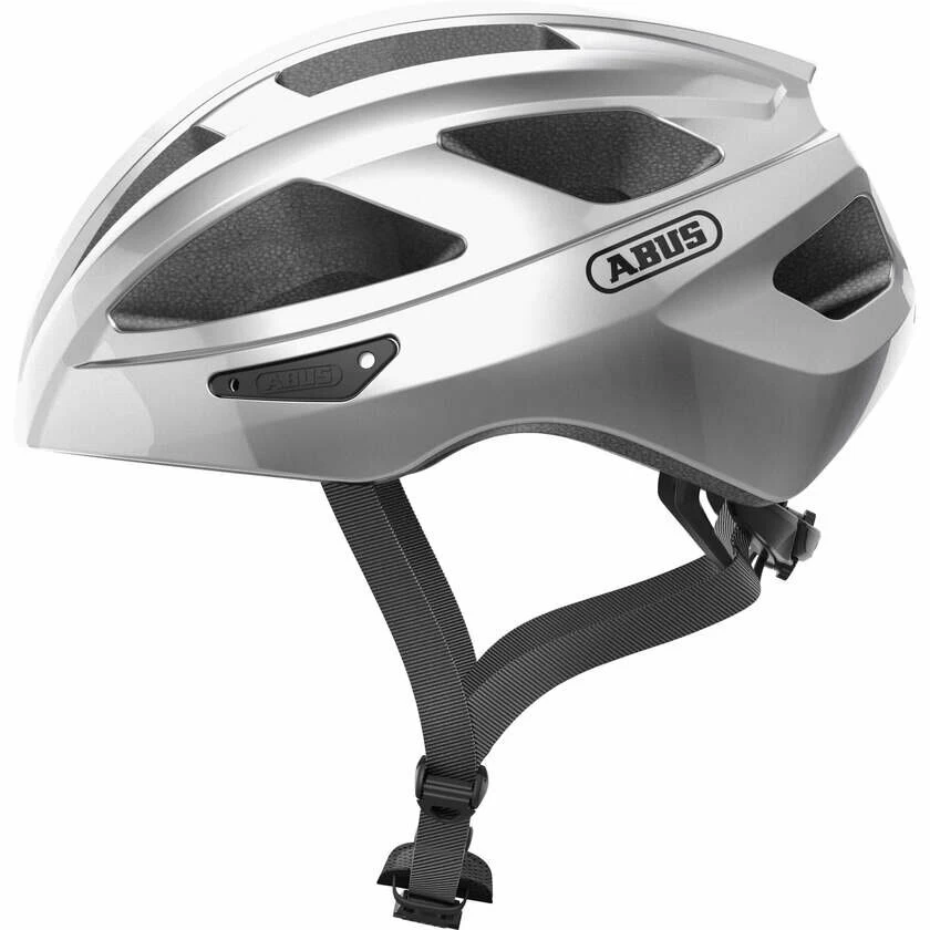 Kask rowerowy Abus Macator - gleam/srebrny