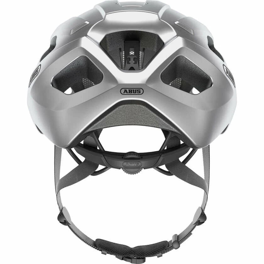 Kask rowerowy Abus Macator - gleam/srebrny Rozmiar L – 58-62 cm