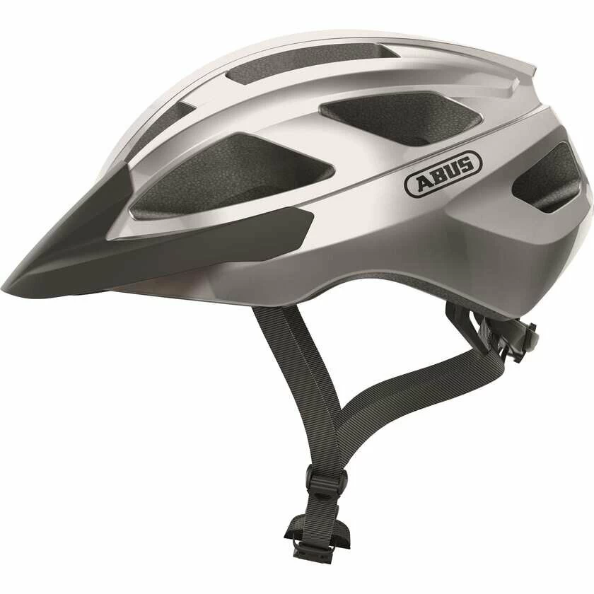 Kask rowerowy Abus Macator - gleam/srebrny Rozmiar S – 51-55 cm