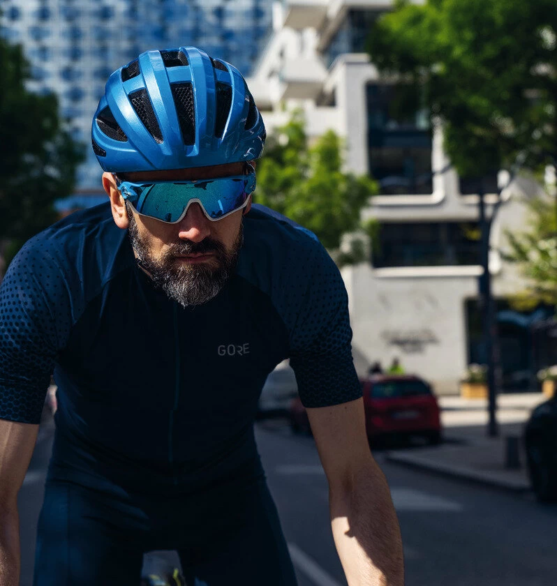 Kask rowerowy Abus Macator Matt Blue