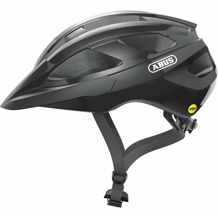 Kask rowerowy Abus Macator MIPS Shiny Black Rozmiar S - 51-55 cm