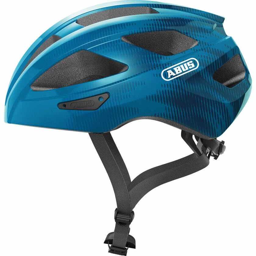 Kask rowerowy Abus Macator - steel/niebieski