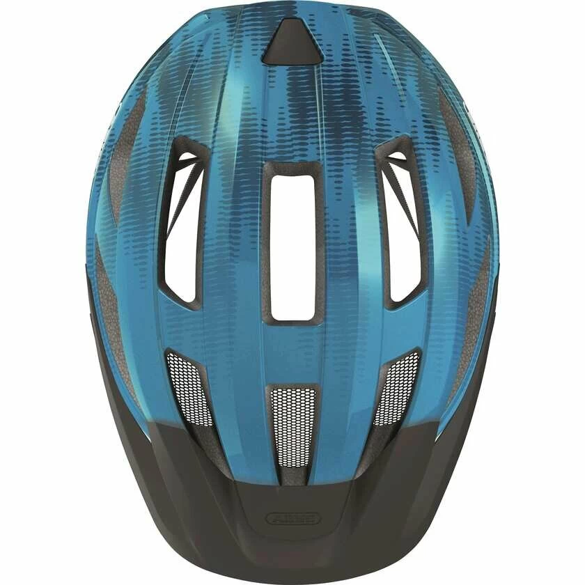 Kask rowerowy Abus Macator - steel/niebieski Rozmiar S – 51-55 cm