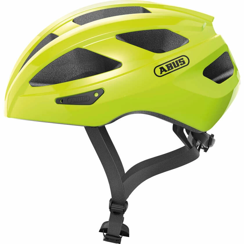 Kask rowerowy Abus Macator - żółty Rozmiar S – 51-55 cm