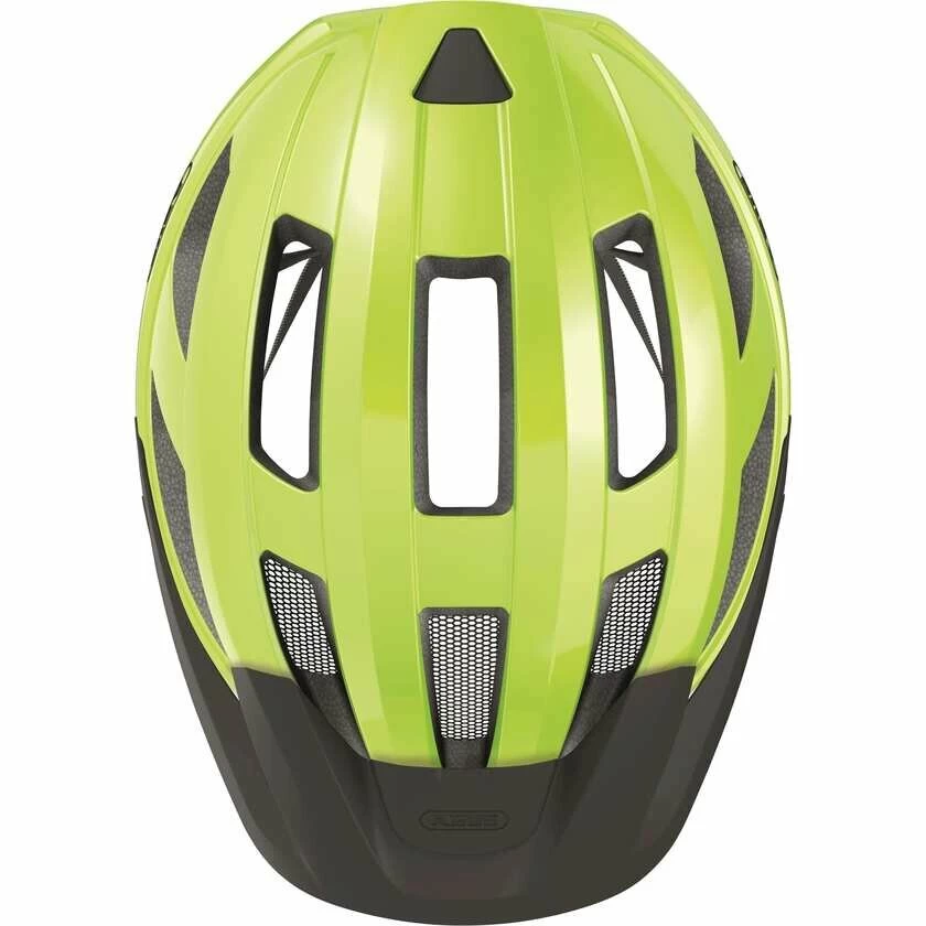 Kask rowerowy Abus Macator - żółty Rozmiar L – 58-62 cm