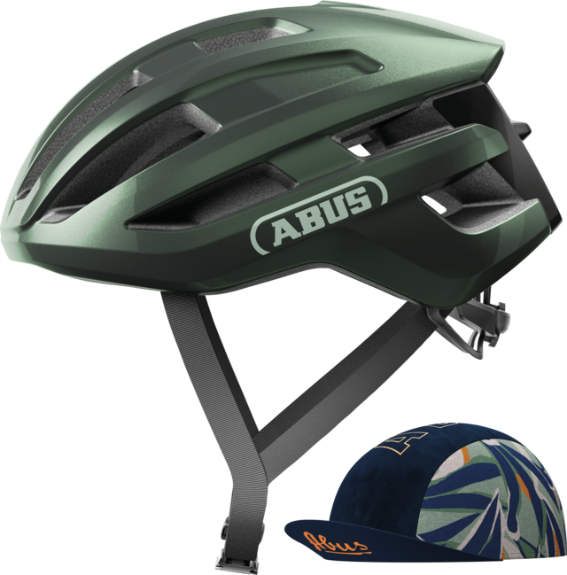 Kask rowerowy Abus PowerDome ACE Moss Green