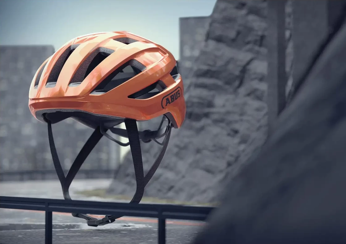 Kask rowerowy Abus PowerDome Goldfish Orange Rozmiar M: 54-58 cm