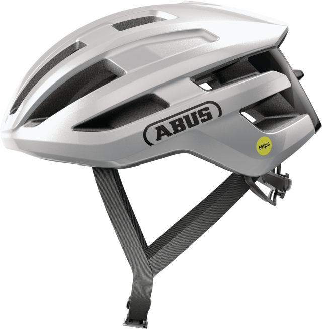 Kask rowerowy Abus PowerDome MIPS Gleam Silver