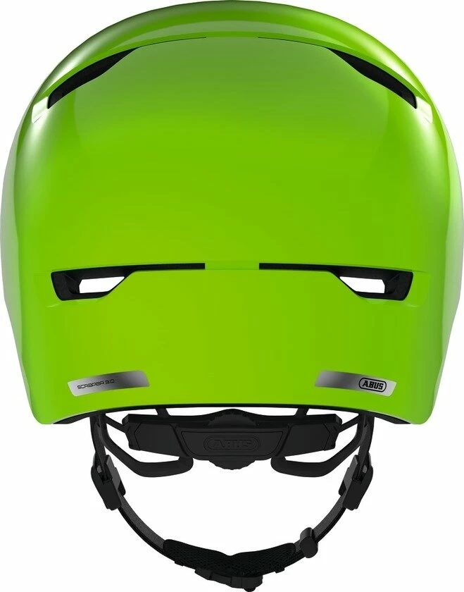 Kask rowerowy Abus Scraper Kid 3.0 Shiny Green Rozmiar S - 51-55 cm