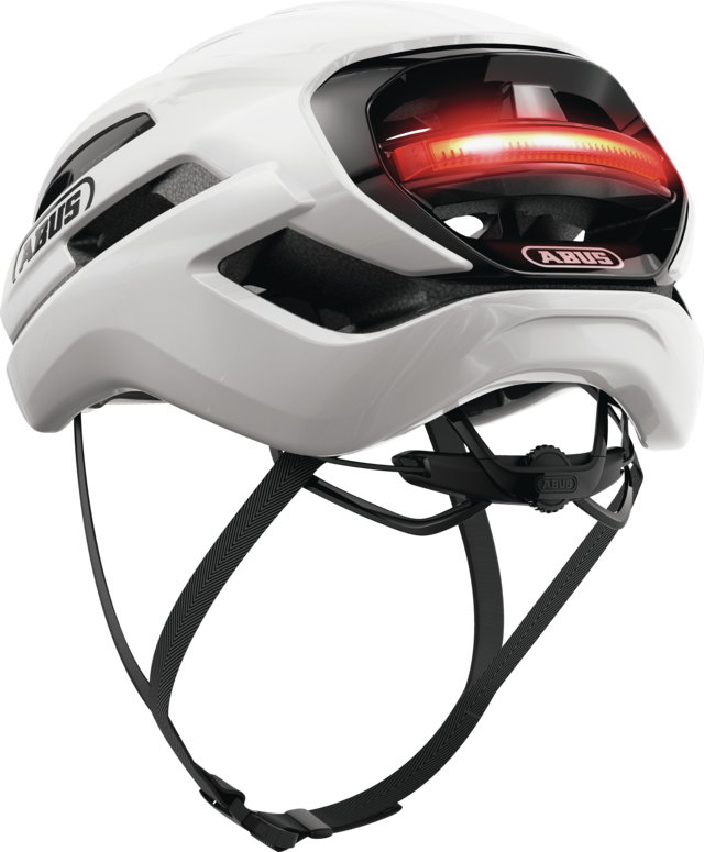 Kask rowerowy Abus Taipan LED Shiny White