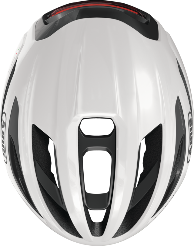 Kask rowerowy Abus Taipan LED Shiny White