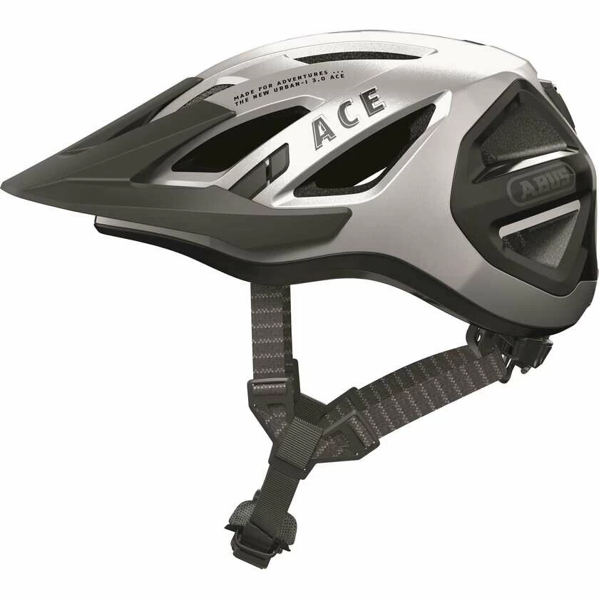 Kask rowerowy Abus Urban-I 3.0 ACE Gleam Silver Rozmiar M: 52-58 cm