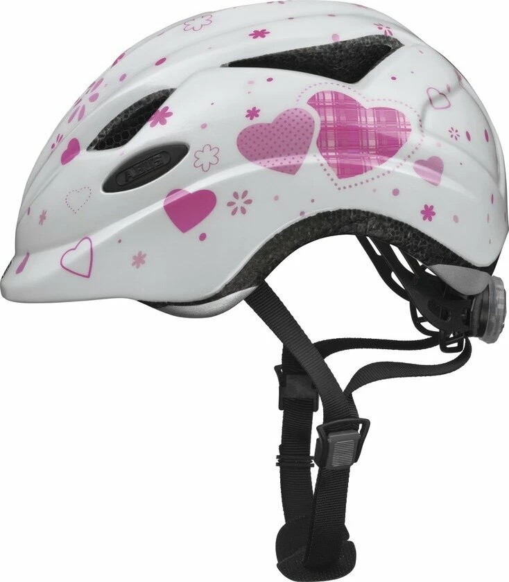 Kask rowerowy dla dzieci Abus Anuky White Heart