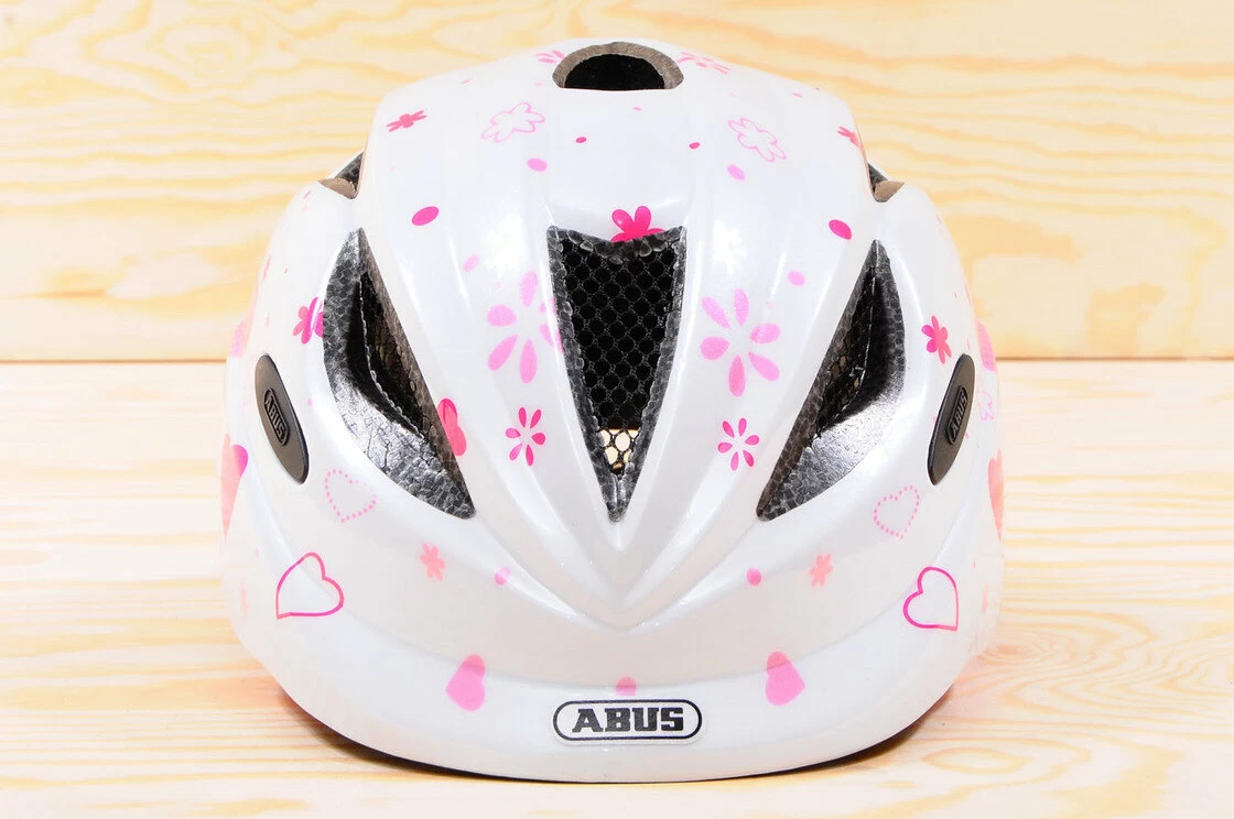 Kask rowerowy dla dzieci Abus Anuky White Heart