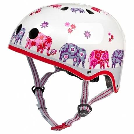 Kask rowerowy dla dzieci Micro – kolor Elephant (różowe słonie)