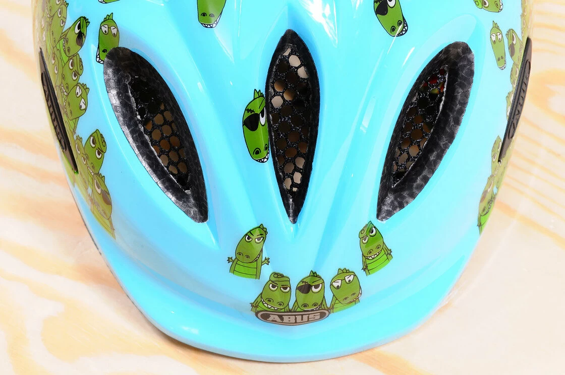 Kask rowerowy dziecięcy ABUS Smiley Croco Family